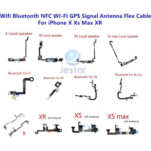 10pcs/lot Wifi Bluetooth NFC WI-FI GPS Signal Antenna Flex Cable Cover For iPhone X Xs Max XR Repair Parts