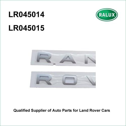 LR045014 LR045015 silver color tailgate auto stickers brand letter for Range Rover sport14- name plate body parts