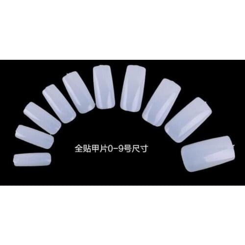 Fast shipping 100/box, full type DIY false nail tips artificial fake nails shield plastic sticker as beauty nail art salon tool