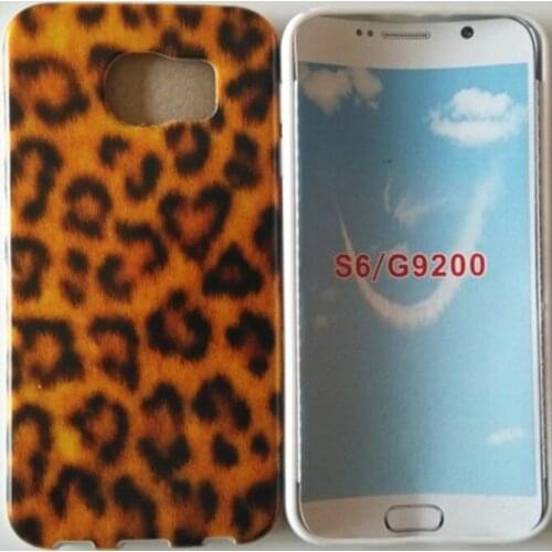 1 Piece Retro Leopard Pattern Case For Samsunug Galaxy S6 G9200 Phone Case Soft Protective Shell Free