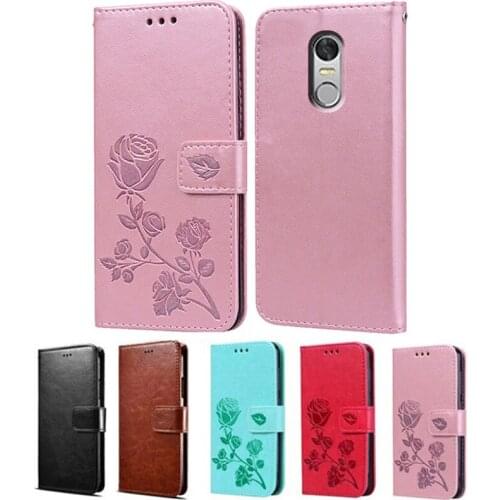 Case for TP-Link Neffos X1 Lite Cover 3D Rose Flower Leather Wallet Flip Case for Neffos X1 Lite Case Funda Coque