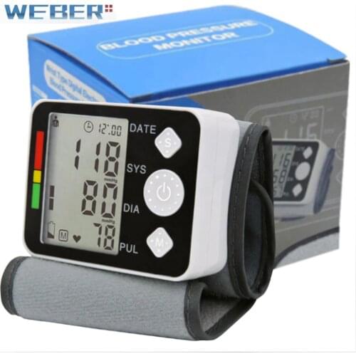 Digital Tensiometer BP Machine Blood Presure Automatic Tonometer Take Blood Pressure Monitor Saturometro Wrist Pressure Monitor