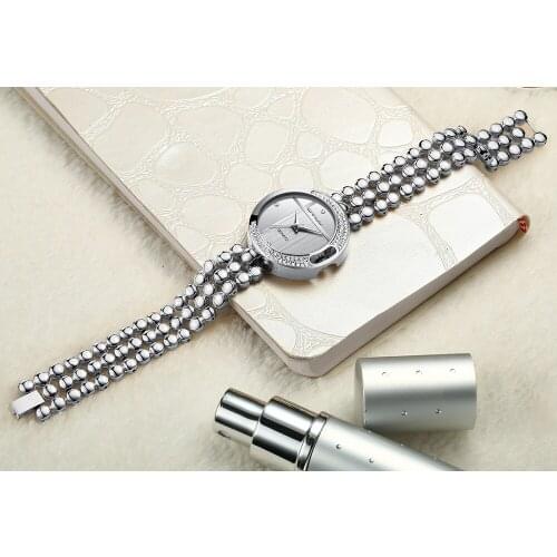 CRRJU Luxury Brand Women Watches Diamond Dial Bracelet Wristwatch For Girl Elegant Ladies Quartz Watch Female Dress Watch