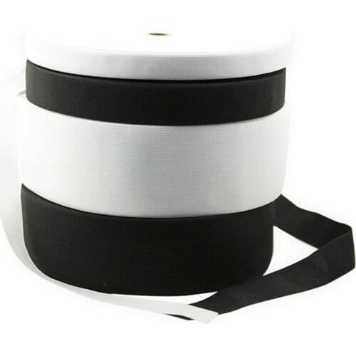 5Meter 15-60MM White Black Elastic Band Spandex Belt Trim Sewing/Rubber Ribbon Clothes Flex Nylon Cord for Shorts Skirt Trouse