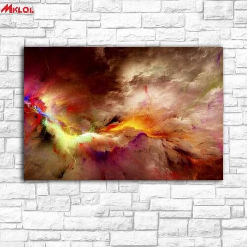 Large Wall Art,unreal clouds,Restaurant study Bedroom Decor Wall oil Painting Print Nice wall picture for living room no frame 9