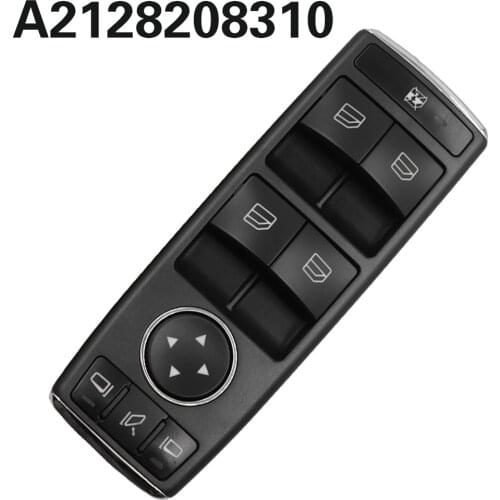 Electric Power Master Window Switch Button For Mercedes Benz W204 W212 C207 A207 C E Class X204 LHD A2049055402 A2128208310