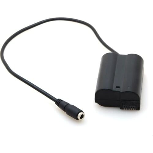 Fully Decocded Dummy Battery Pack DC Coupler Connector for Nikon D7200 D500 D810 D750 D7100 D7000 D800E D800 D610