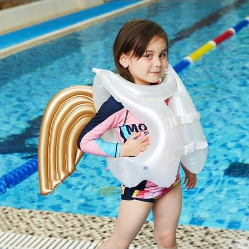 Summer Children Inflatable Angel Wings Life Vest Swimming Equipment Water Park Swimming Ring Children Water Toys