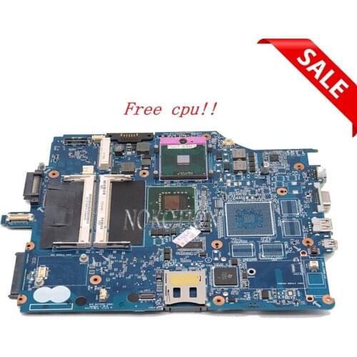 NOKOTION A1369752B MBX-165 Laptop Motherboard For VGN-FZ series DDR2 Free CPU Main board free cpu works