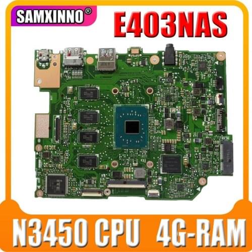E403NAS Motherboard For ASUS E403NA E403N Laotop Mainboard w/ N3450 CPU 4G-RAM 64G-SSD