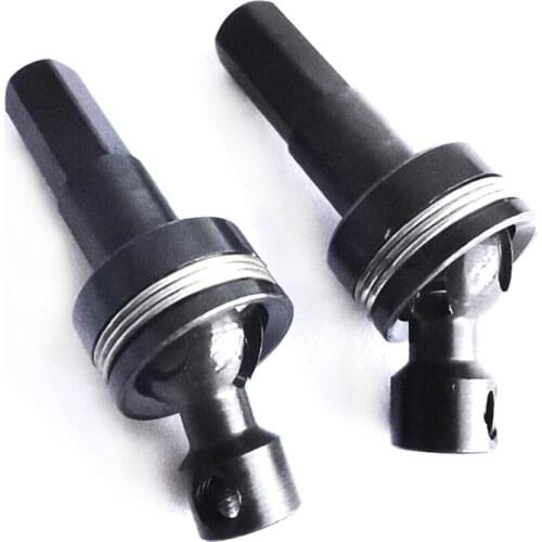 2 Pcs Metal Front Axle Universal CVD Drive Shaft for WPL C14 C24 C34 B14 B24 B36 MN D90 MN99S RC Car Upgrade Parts