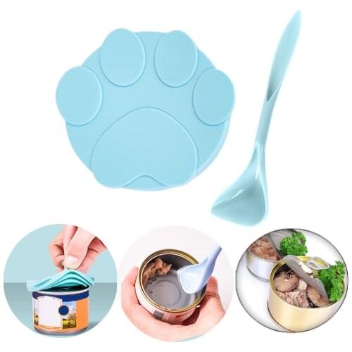 Reusable Pet Can Lid Silicone Canned Lid Sealed Feeders Food Can Lid For Puppy Dog Cat Storage Cover Health Pet Daily Supplies