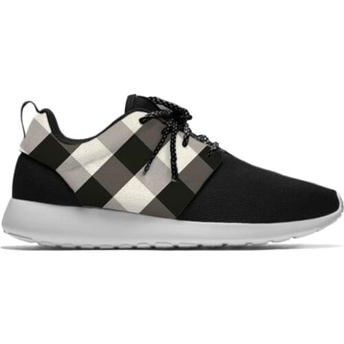 Buffalo Plaid Check Fashion Classic Personalized Sport Running Shoes Casual Breathable Lightweight 3D Print Men Women Sneakers