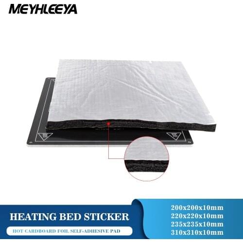 Heat paper Plate Foil Self-adhesive Pad Heating Bed Sticker Insulation Cotton 3D Printer Parts
