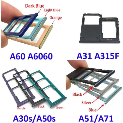New SIM Card Tray Slot Holder For Samsung A30S A50S A31 A51 A71 A60 Replacement Part