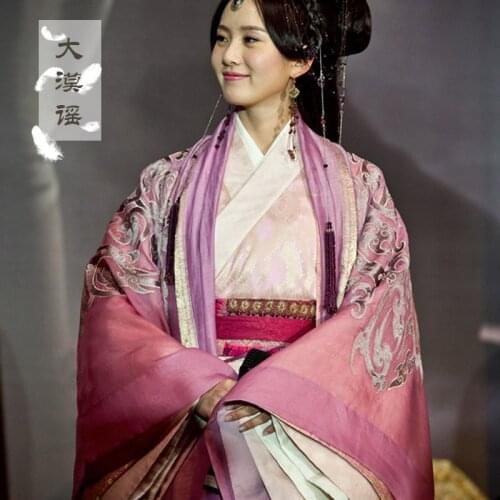 New TV Play Sound of the Desert Costume Hanfu for Lovers Male Female Costume Hanfu with Delicate Embroidery