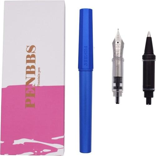 Moonman Penbbs 350 Fountain Pen Aluminum Alloy Anode Octagonal Fashion Ink Pen with Gift Case Writing Set for Office Business