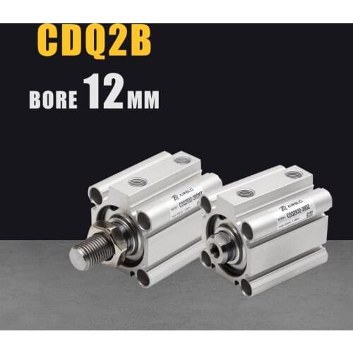 SMC type CDQ2B air pneumatic cylinder Bore 40mm Rod end famale thread CDQ2B12 -20DZ CQ2B12 Stroke 5DZ-100DZ
