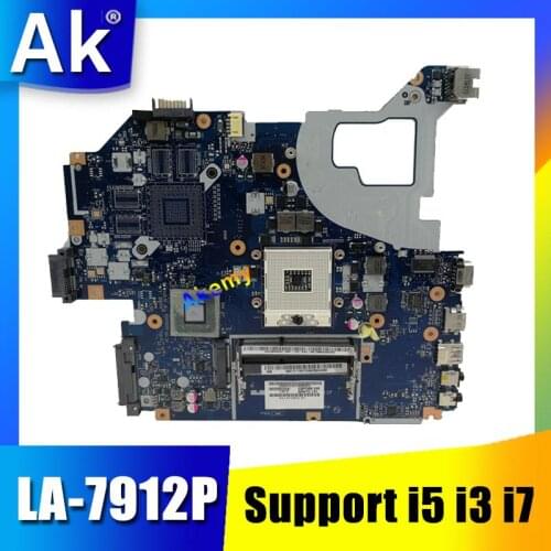 Q5WV1 LA-7912P laptop motherboard For Acer V3-571 for Gateway NV56R E1-571 HM77 HD4000 NBC0A11001 Support i5 i3 i7 cpu