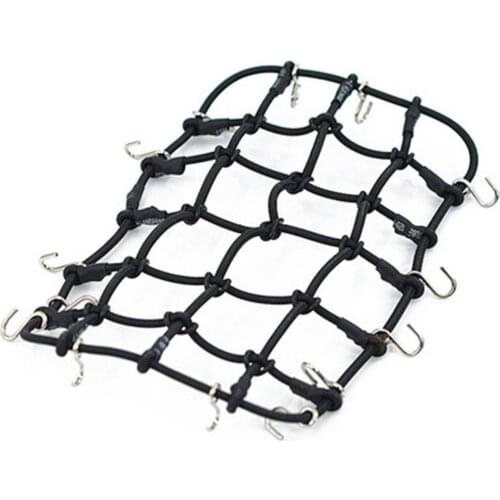 RCTOYFUN Black/Red/Green/Orange Rubber Rope Luggage Net For Almost 1/10 Scale RC Vehicle Crawler D90 SCX10 90046 TRX-4 Roof Rack