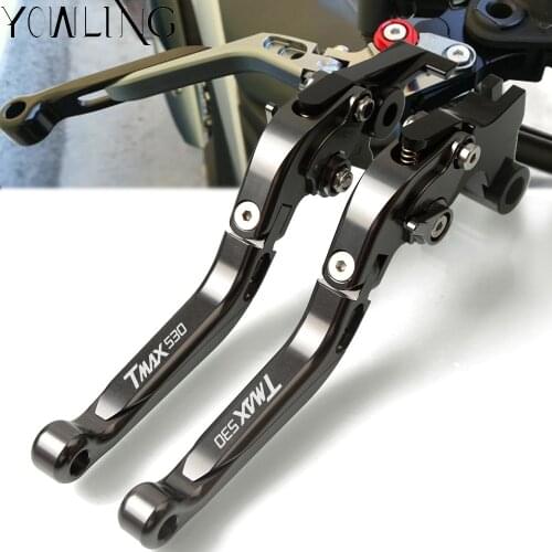Adjustable Folding Extendable Handle Levers Handbrake Brake Clutch Lever For YAMAHA TMAX 530 TMAX530 T-MAX 530 SX DX 2017 2018