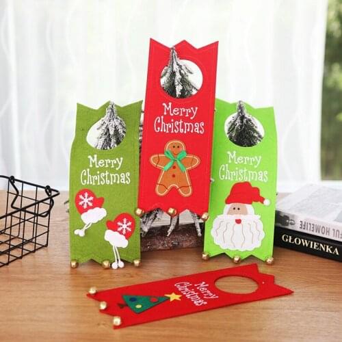 Christmas Decoration Door Hanging Ornament Red Xmas Party Santa Claus Decor Door Hanging Home New Happy Festive Scenes Door Flag