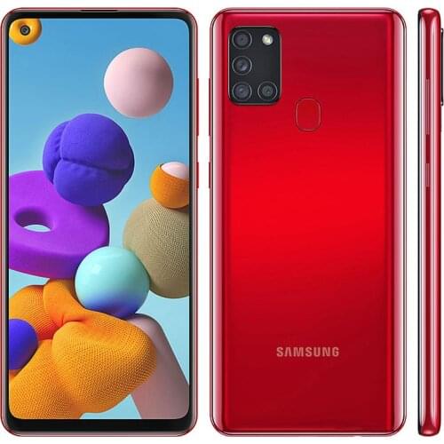 Samsung Galaxy A21s A217F Mobile Phone Octa core 6.5" Quad Camera 48MP 4G Android Fingerprint 3GB RAM 32GB ROM Dual SIM