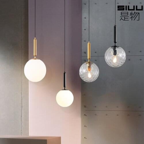 SIUU Nordic Dining Three-Head Line Modern Minimalist Living Room Table Lamp Bedroom Bedside Ins Web Celebrity Glass Chandelier