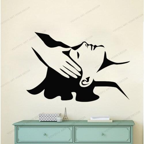 Spa salon Wall Decals Facials Skincare Quote Wall Sticker Beauty Salon Wall Decal Woman Face Wall Art yw-628