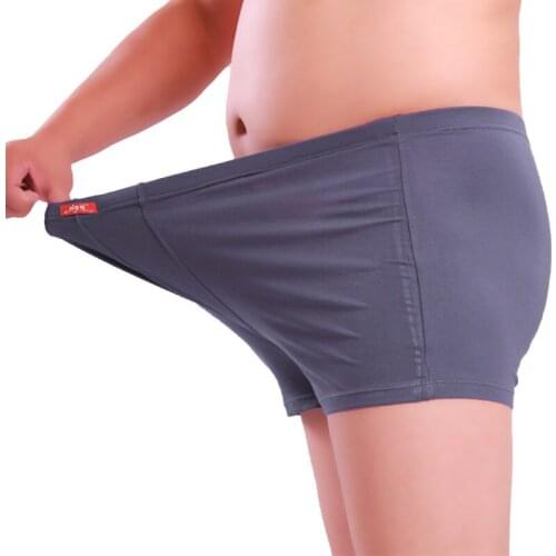 New Big Bear Large Male Modal Underwear Plus Size Mens High Waist Boxers Underpants Dark Blue/Dark Grey/Red 5XL 6XL 7XL 8XL 9XL