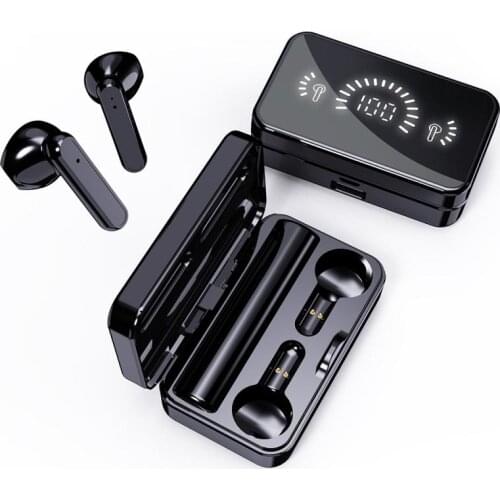 TWS Wireless Bluetooth Headphones 9D Stereo HIFI Headset LED Display Noise-canceling Music Sports Earphone For Smartphone