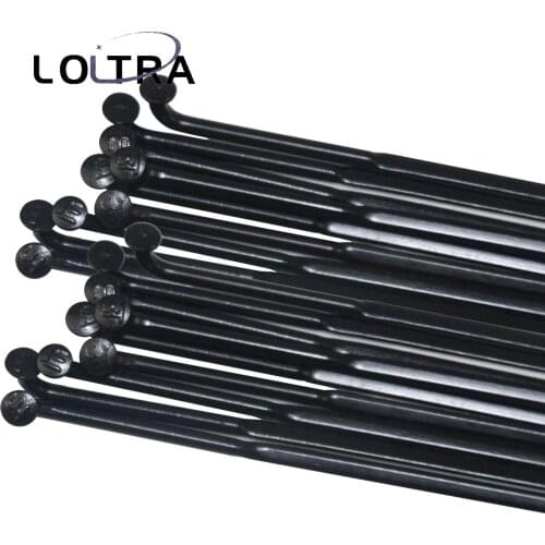 LOLTRA Ultralight 4.3g/pcs CN MAC 424 Aero Bladed Spokes with Alloy Nipples for Road/MTB, J-bend / Straight Pull