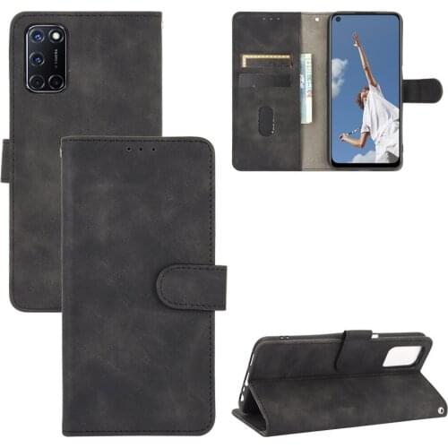 For OPPO A52 A72 A92 Case Luxury Flip Skin Texture PU Leather Card Slots Wallet Stand Case For Oppo A 52 A 72 A 92 Phone Bags