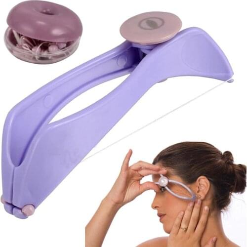 Women Hair Removal Epilator Mini Facial Hair Remover Spring Threading Face Defeatherer for Cheeks Eyebrow DIY Makeup Beauty Tool