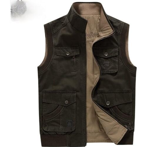 2021Sleeveless Jacket Mens Vest Plus Big Size Waistcoat Male Photographer Large Size 5XL 6XL 7XL 8XL 9XL Many Pocket Unloading