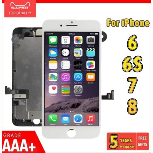 LCD Display For iPhone 6 6S Full Set Screen For iPhone 7 8 Plus 7P 8P Complete Touch Digitizer Assembly Replacement with Camera