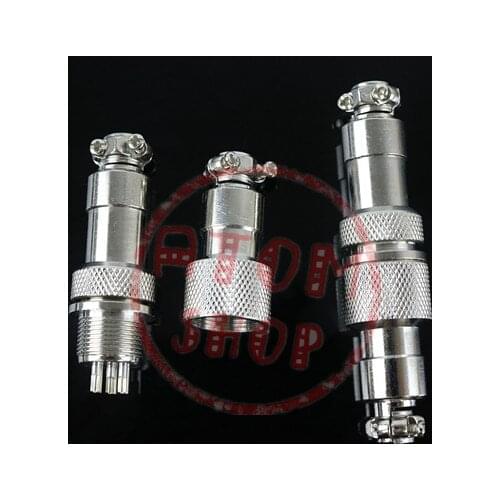 1set Male Plug&Female Plug 7/16" GX12 Aviation Circular Connector 2Pin3pin4pin 5pin6pin7pin 12mm Butt plugs