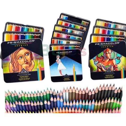 24/48/72/132/150 Color Sanford USA Prismacolor Artistic Oily Colored Pencil,Artist Sketch Drawing Pencil Luxury Tin Box Pencil