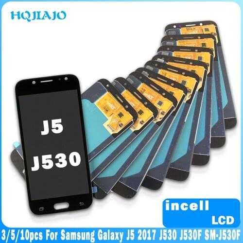 3/5/10 PCS Incell TFT For Samsung Galaxy J5 2017 J530 J530F SM-J530F Touch Screen Digitizer LCD Display Adjust