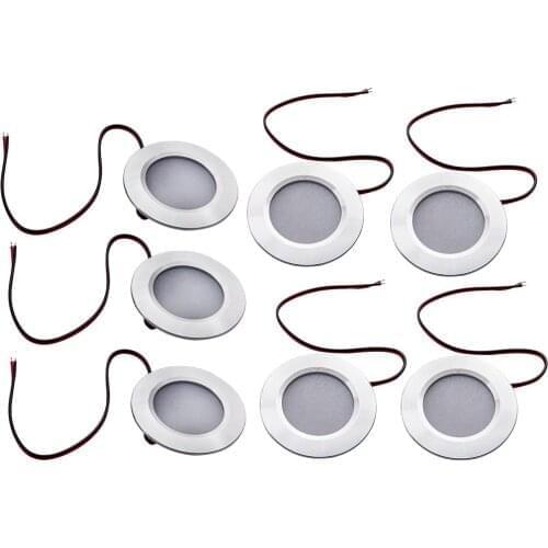 6 PACK INTERIOR RV MARINE LED RECESSED CEILING LIGHTS WARM WHITE 12 VOLT 3W