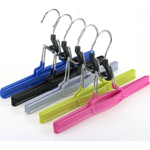 6pcs/lot 26cm Traceless metal pants hanger