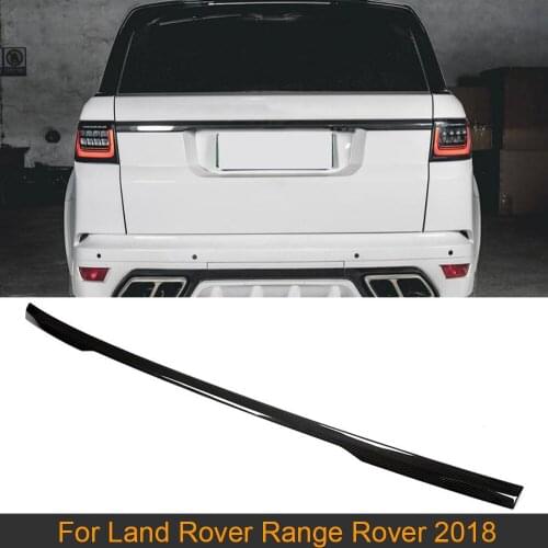 Car Rear Trunk Boot Lip Wing Middle Spoiler For Land Rover Range Rover 2018 Carbon Fiber Car Rear Middle Spoiler Wing Lip