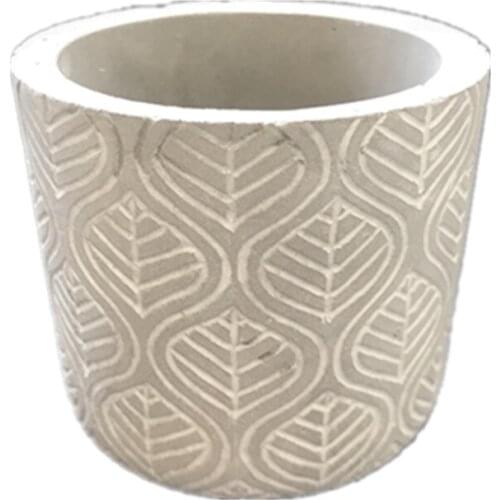 Cylindrical Small Handmade Cement Flowerpot Silicone Mold for Gardening Concrete Pot Molds for Succulent Plants Cactus Planting