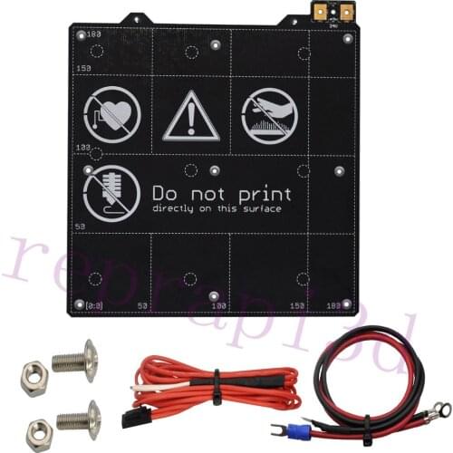 High Flatness 3D Printer Parts 24V PRUSA MINI Heated Bed Heater Bed with Semitec Thermistor for Prusa Mini 3D Printer