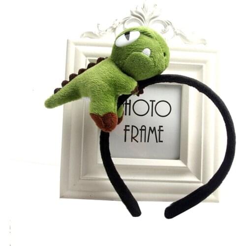 Cartoon Headband Explosive Cute Stereo Dinosau Hair band Headwear Plush Toys Dinosaur Headband Kids Festival Hair Accessories