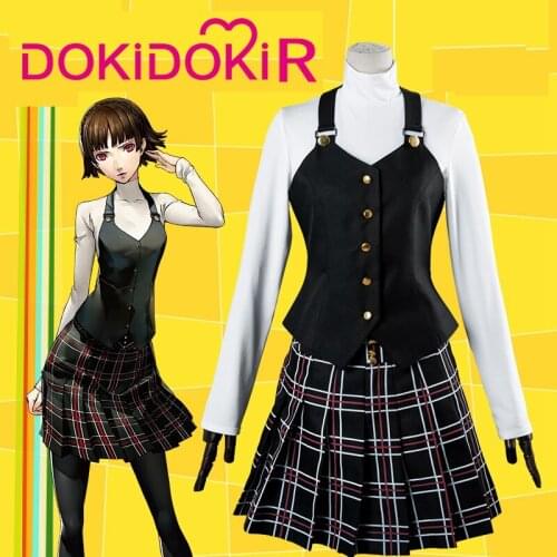 DokiDoki-R Game Persona 5 Cosplay Makoto Niijima Costume Women Uniform Persona 5 Cosplay Costume Game