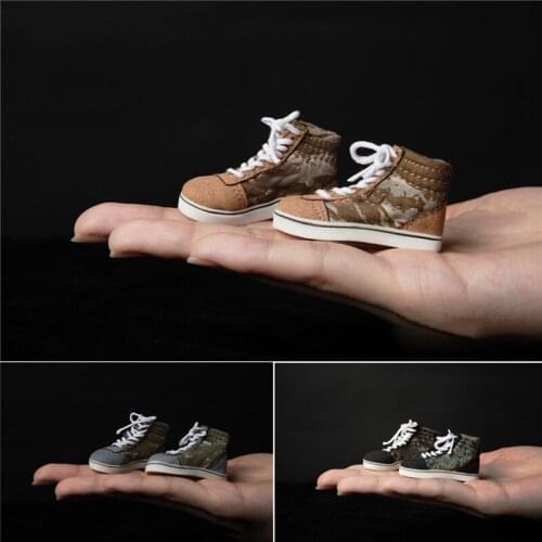 1/6th Mens Classic Canvas Sports Leisure Board Shoes Toy Doll Hollow Shoes F Detachable Feet Non-detachable Feet Action Figure