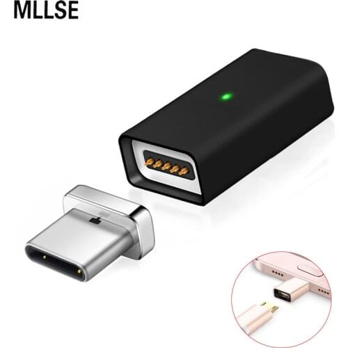 Magnetic Adapter Micro USB Female to Type C Male Charger For SAMSUNG S10+ S9 8 Note 8 Xiaomi Mi6 Huawei P10 Mate 10 OnePlus 5T
