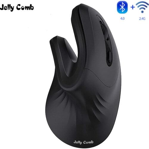 Jelly Comb Bluetooth Ergonomic Mouse Magic Vertical Wireless Bluetooth & 2.4G USB Mouse for Laptop Computer Tablet Slient Mice