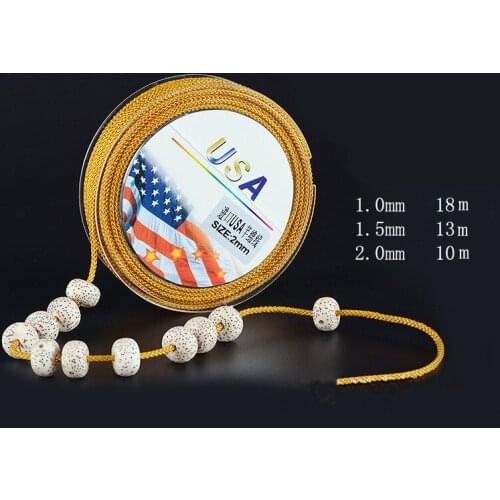 1/1.5/2mm Non-elastic Thread Nylon Cord for Beading Bodhi Buddha Beads Bracelet Necklace Making DIY Jewelry Black String Rope